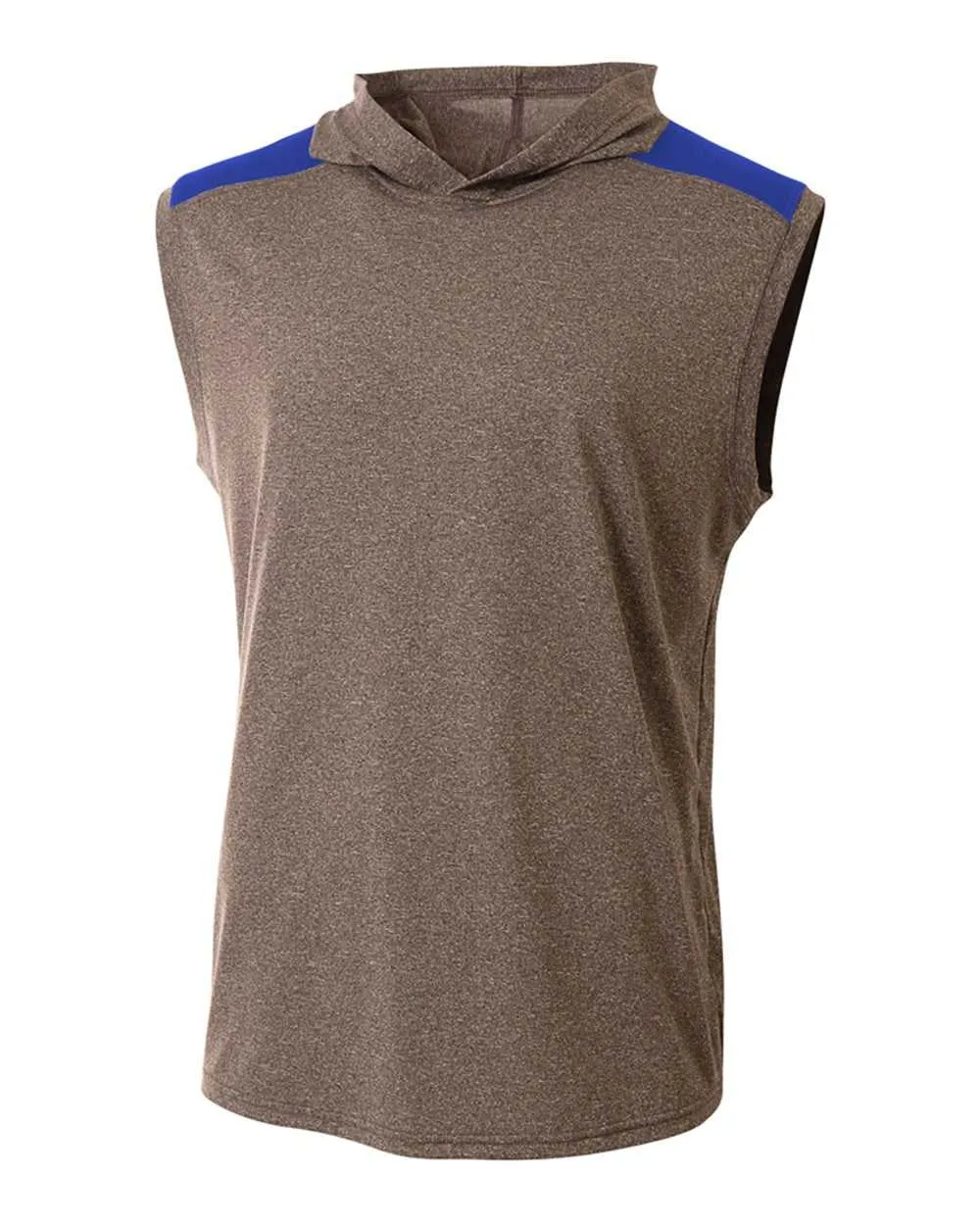 A4 N3031 Tourney Hooded Tee - Heather Royal