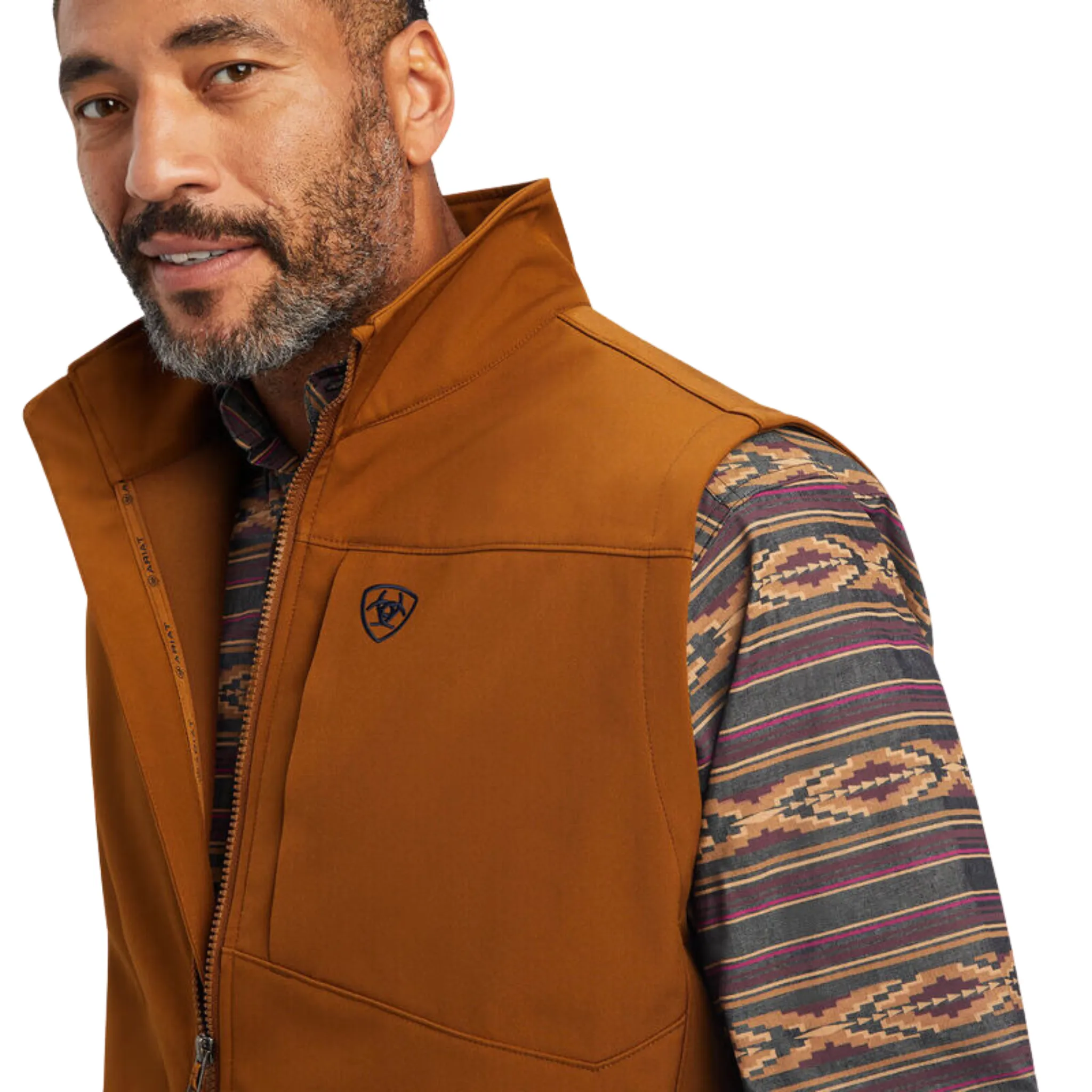 ARIAT MEN'S LOGO 2.0 SOFTSHELL VEST - 10041620