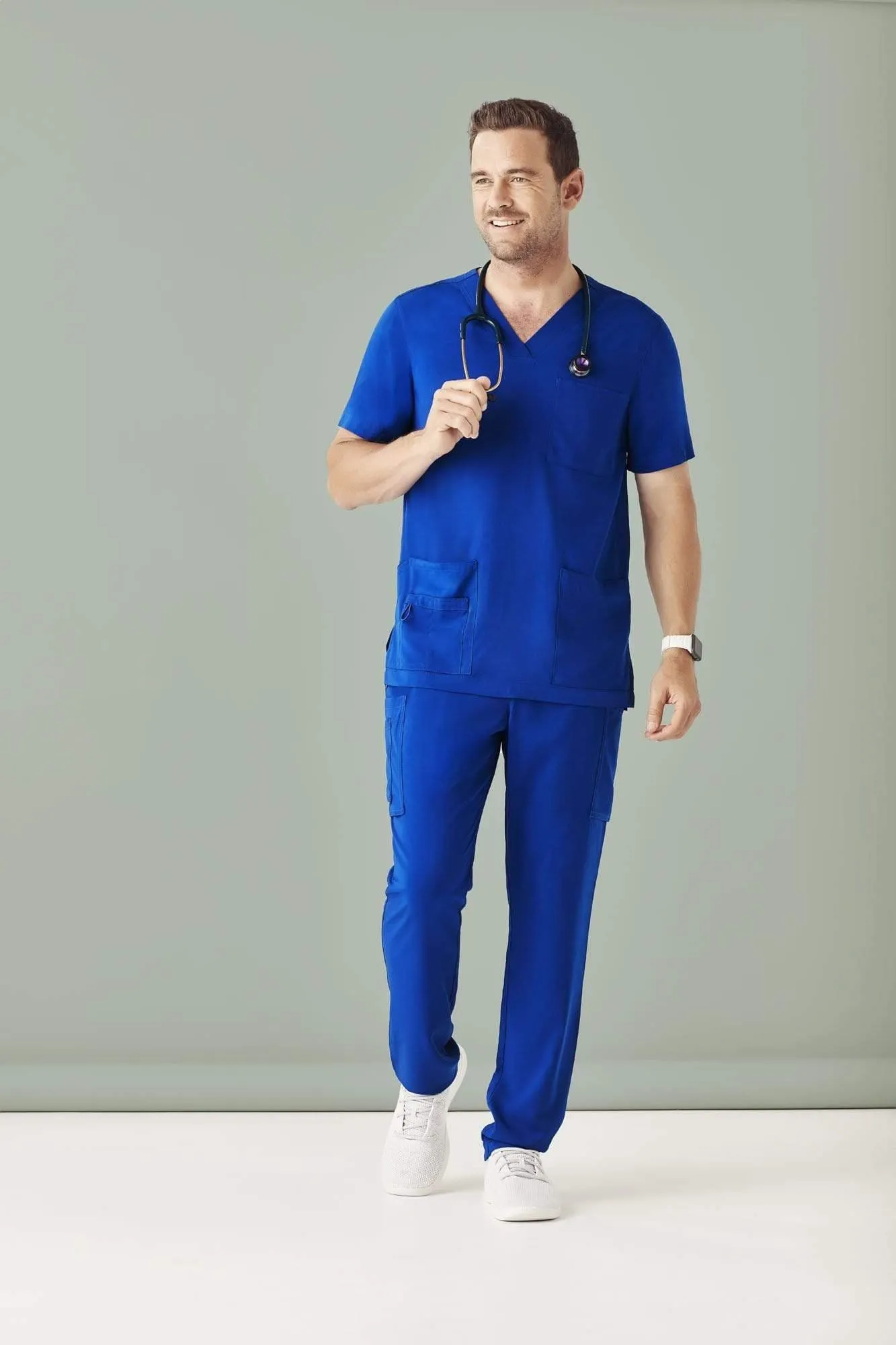 Biz Care Mens Avery V-Neck Nurse Scrub Top CST945MS