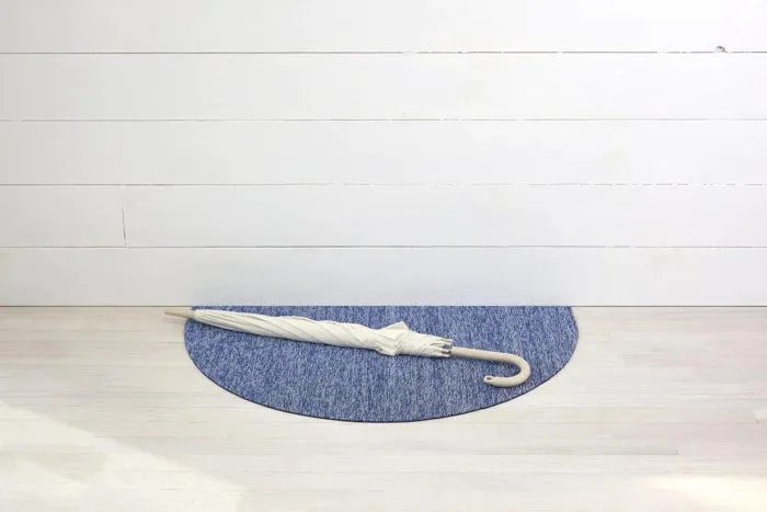 Chilewich Heathered Shag Welcome Mat - Cornflower