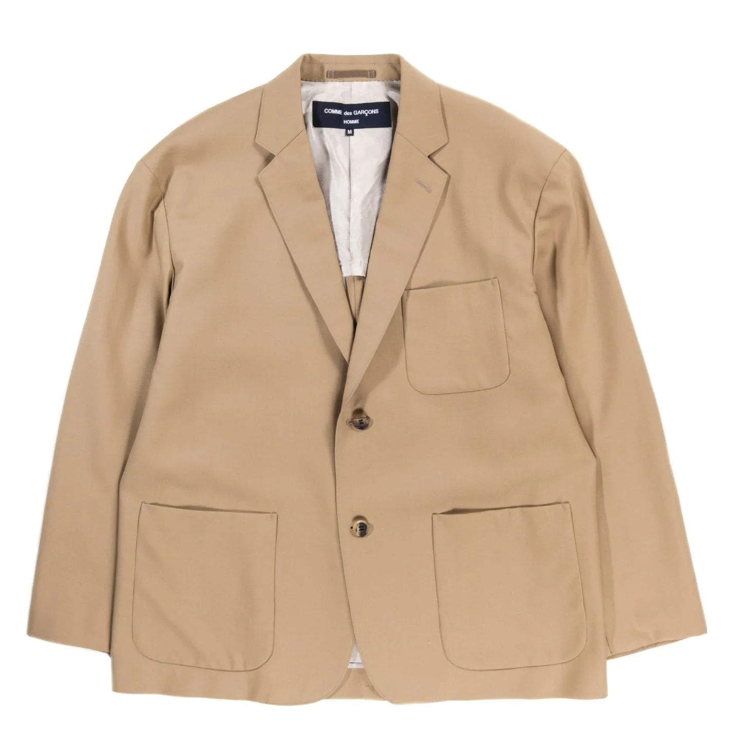 Beige Comme des Garcons Homme J006 Patch Pocket Blazer - Sleek and Stylish