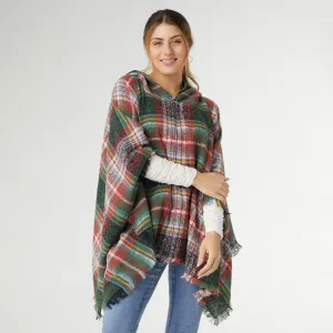 Copacabana Hooded Poncho - Holiday Mix