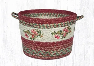 Cranberries Braided Jute Utility Baskets