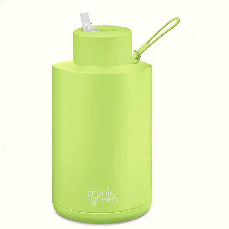 Frank Green Pistachio Green Ceramic Reusable Bottle 68oz/2000ml