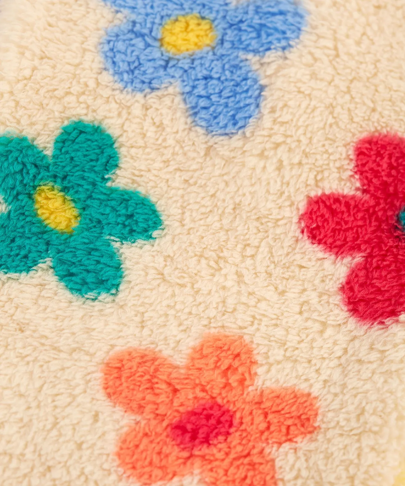 Frugi Ted Fleece Pull Ups - Flower Pop