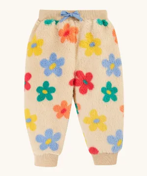 Frugi Ted Fleece Pull Ups - Flower Pop