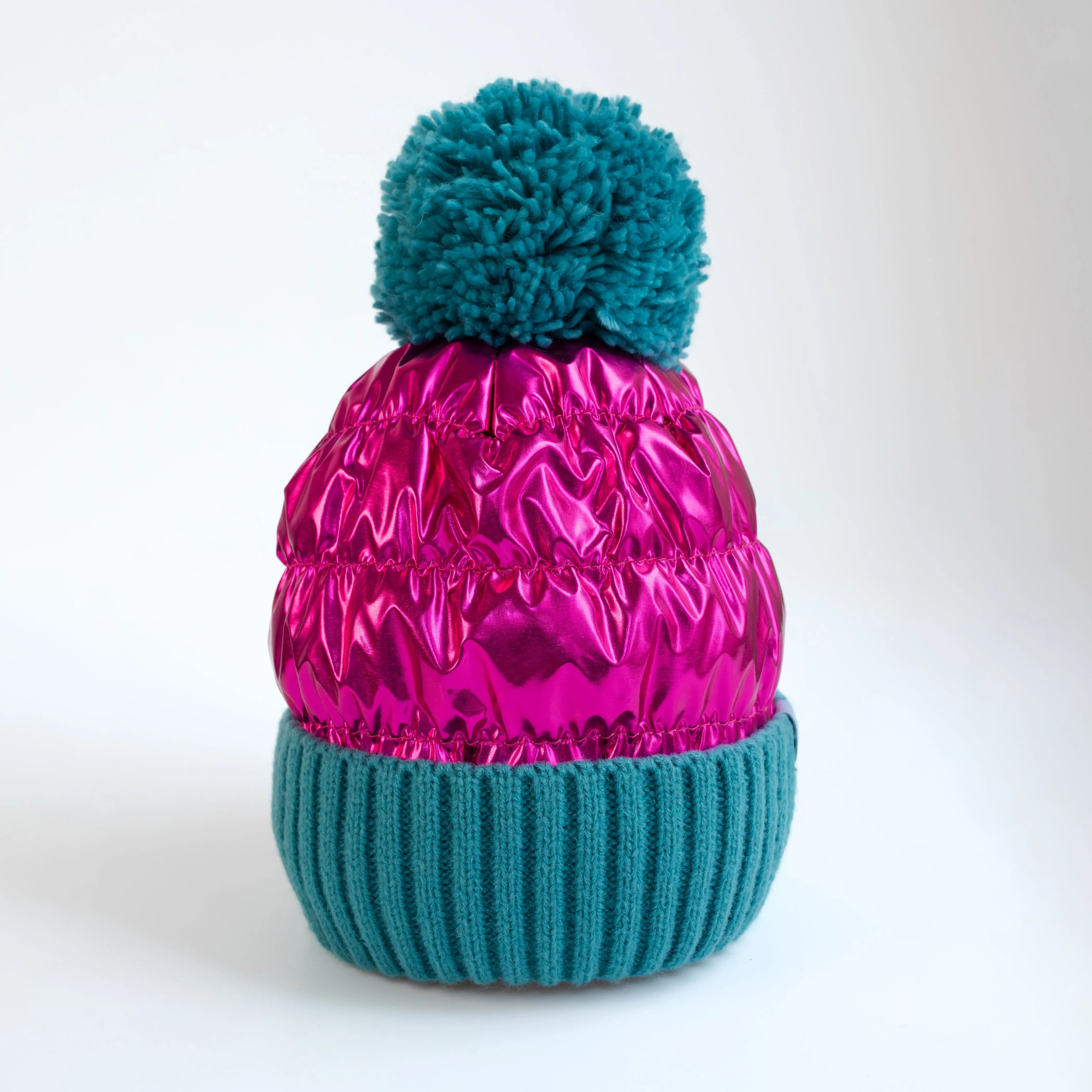 Girl's Metallic Magenta Toque