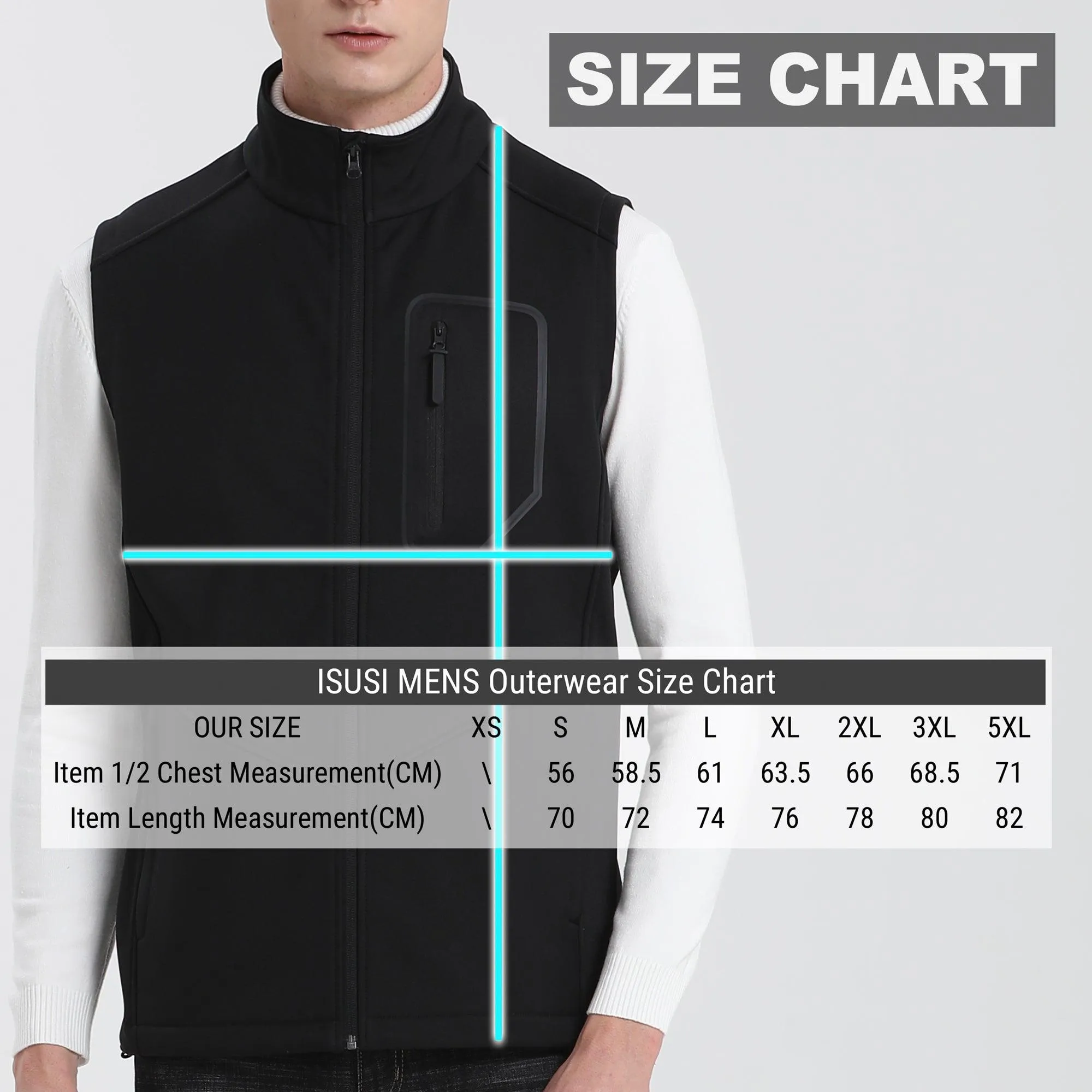 ISUSI iT Softshell Vest, Fleece Lined Windproof