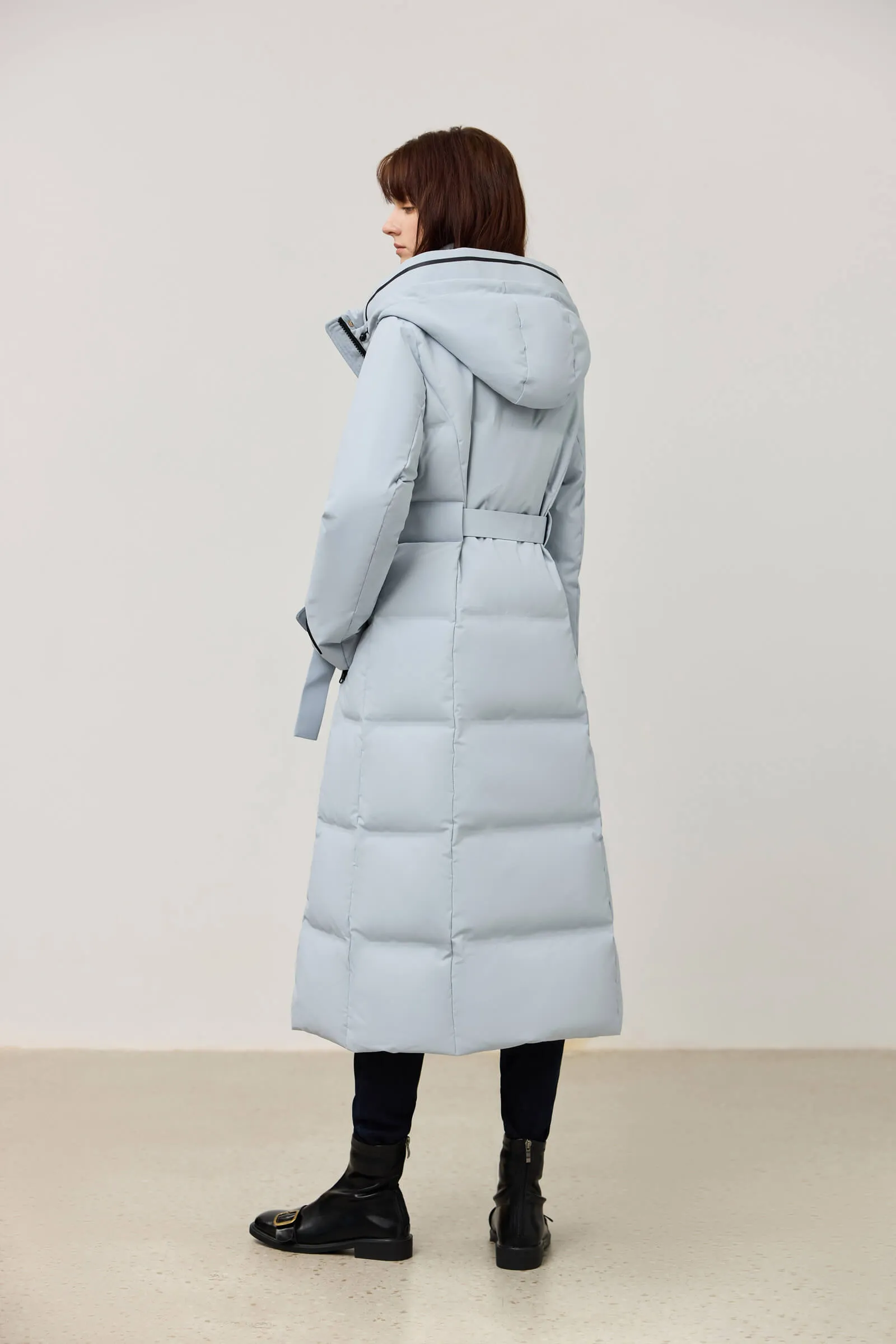 LILY Functional Utility Waist-Cinching Down Jacket