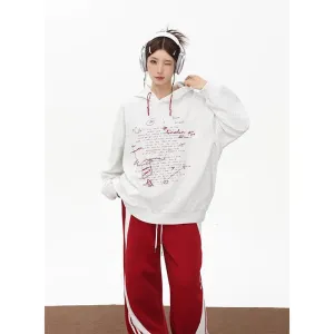 Loose High Street Y2K Korean Fashion Warm Autumn Hoodie