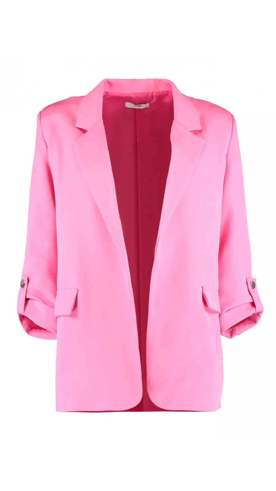 Nea Pink 3/4 Sleeve Blazer