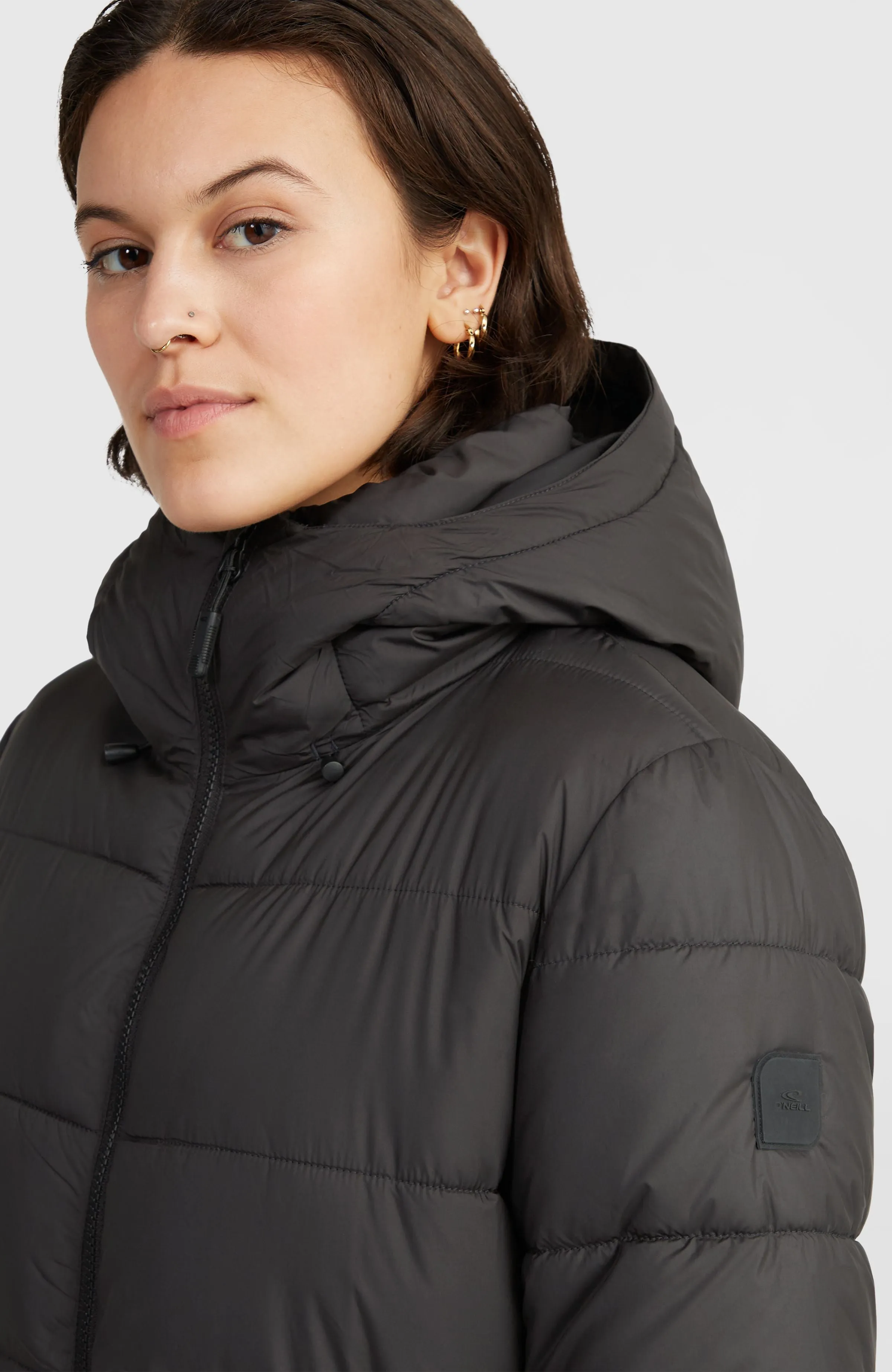 O'Riginals Long Puffer Jacket | Black Out