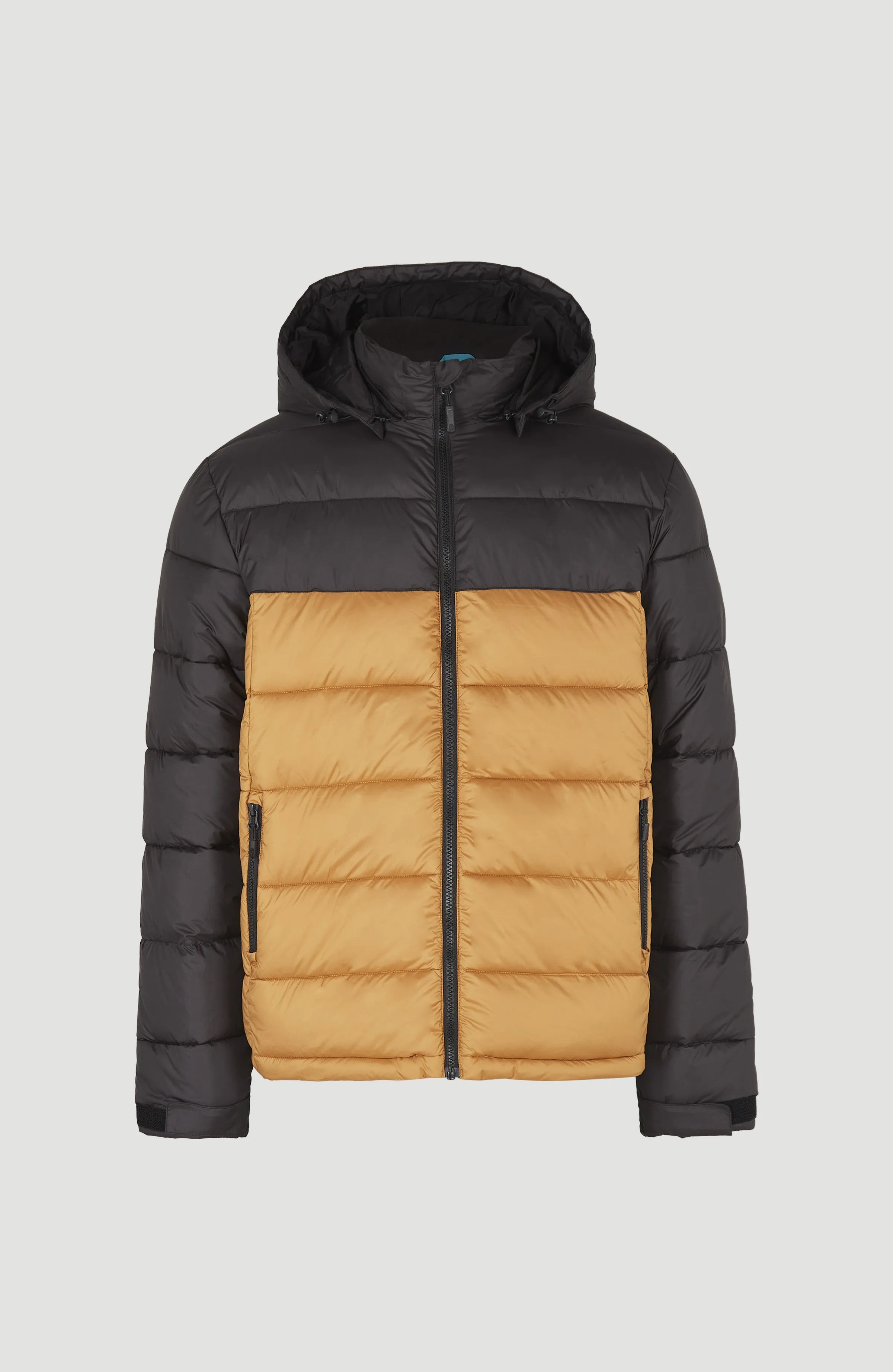 O'Riginals Puffer Jacket | Rich Caramel Colour block