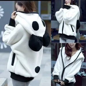 panda hooded jacket