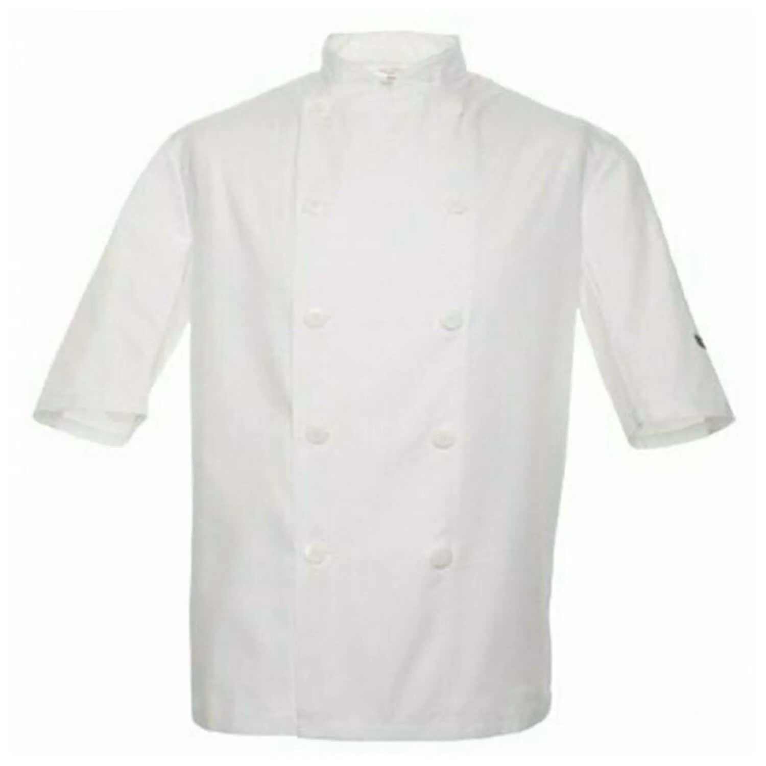 Pegasus Chefwear White Short Sleeve Chef Jackets with White Sewn-on Buttons