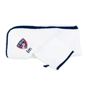 Personalized FC Dallas Hooded Towel & Wash Mitt Set