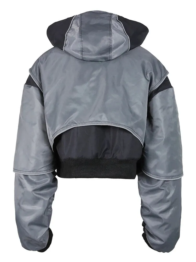 Pre Order:  Hooded Reflective Short Jacket