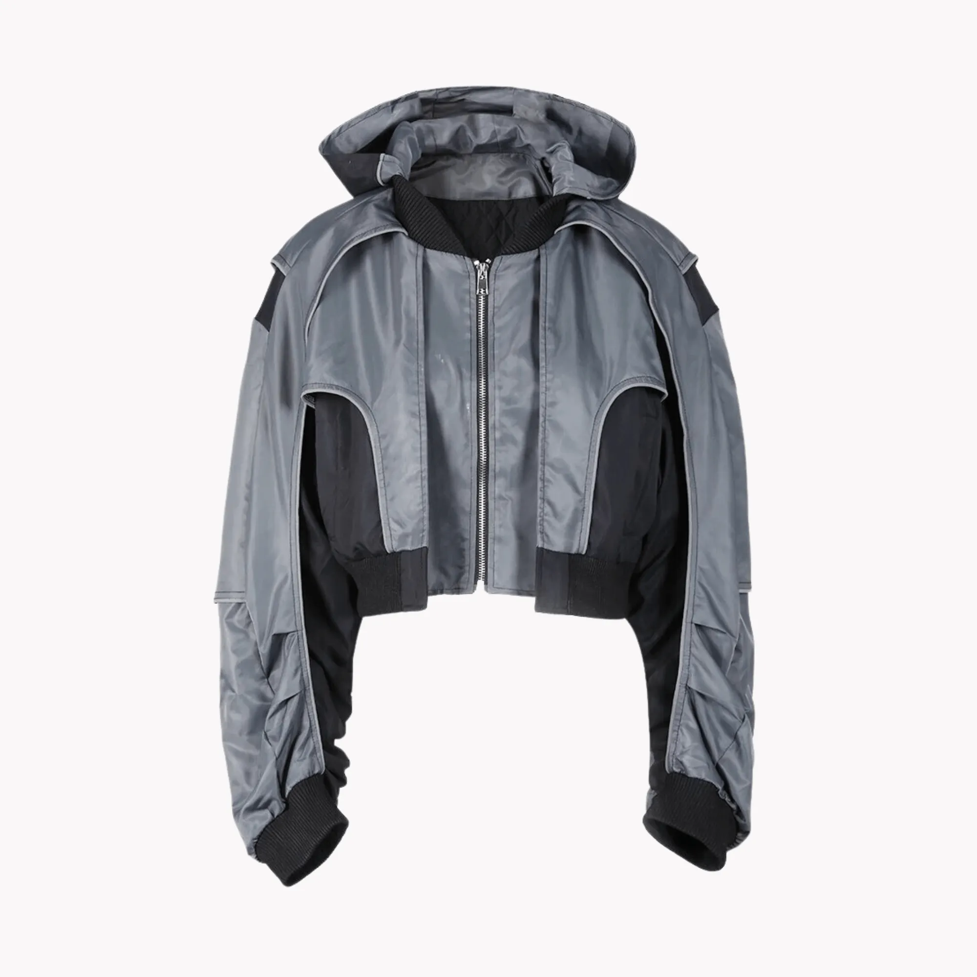 Pre Order:  Hooded Reflective Short Jacket