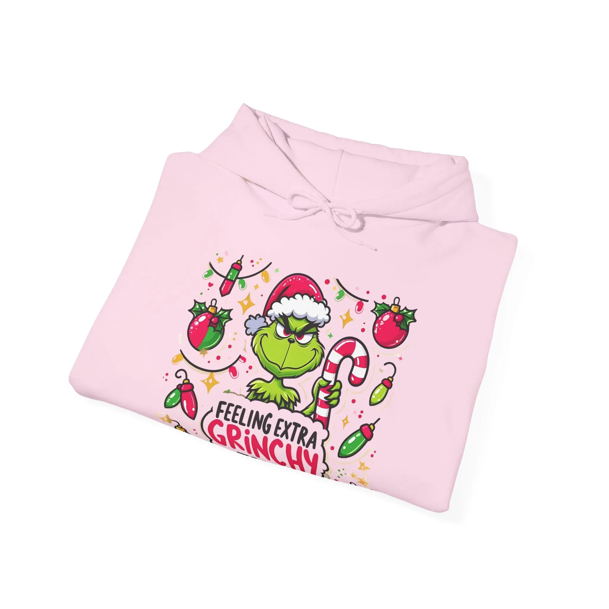 Princess Grace  Feeling Extra Grinchy Unisex Hooded Sweatshirt  Fun Holiday Apparel