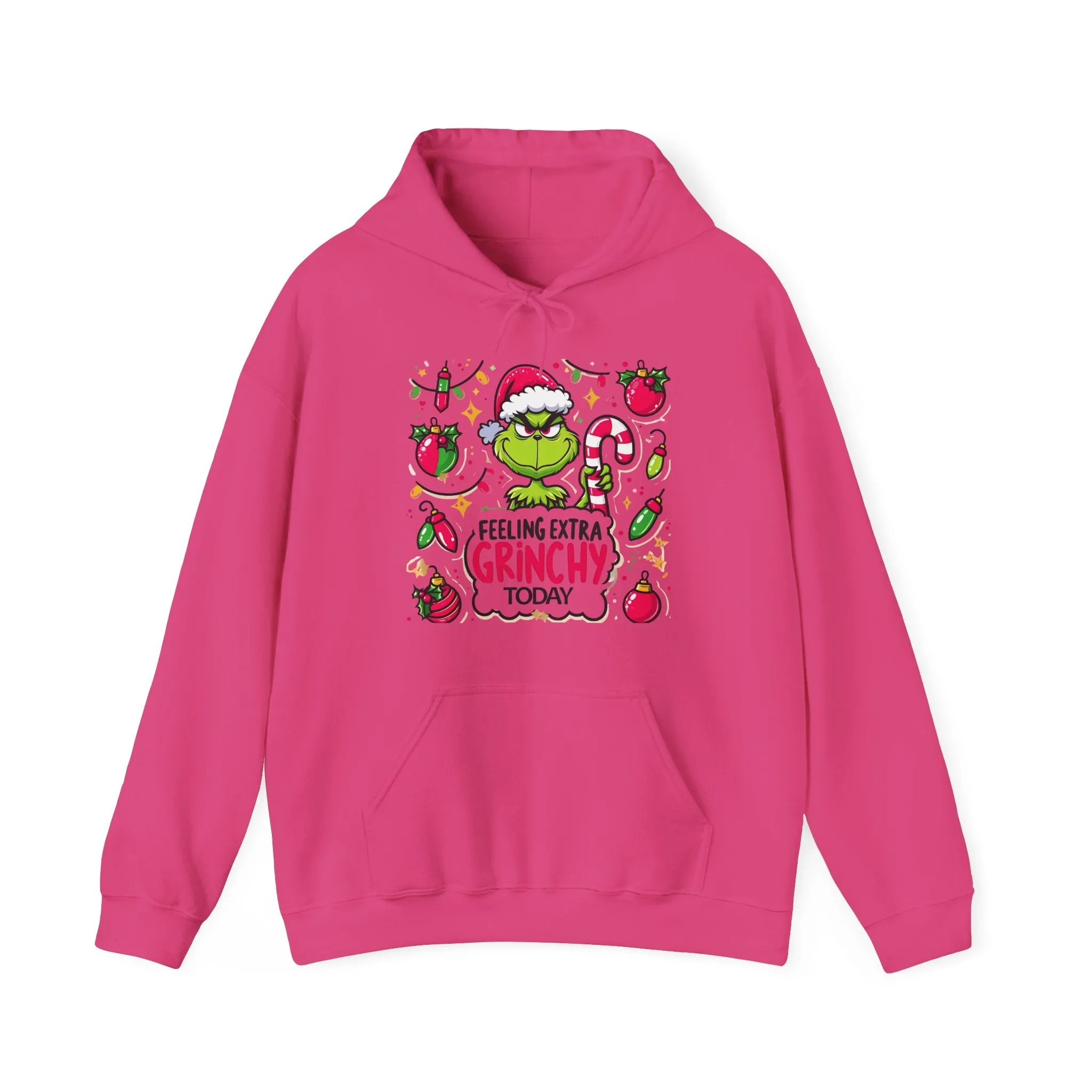 Princess Grace  Feeling Extra Grinchy Unisex Hooded Sweatshirt  Fun Holiday Apparel