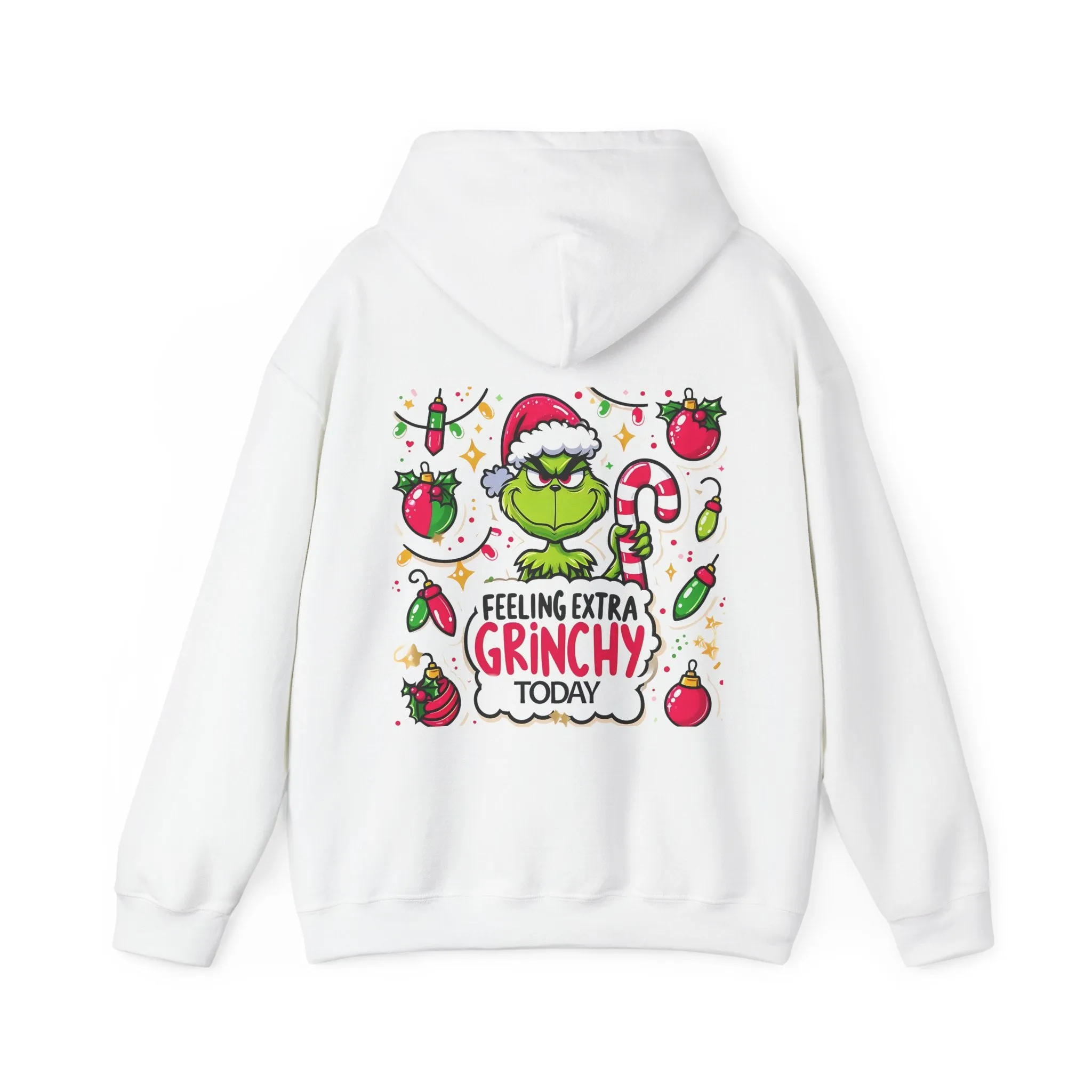 Princess Grace  Feeling Extra Grinchy Unisex Hooded Sweatshirt  Fun Holiday Apparel