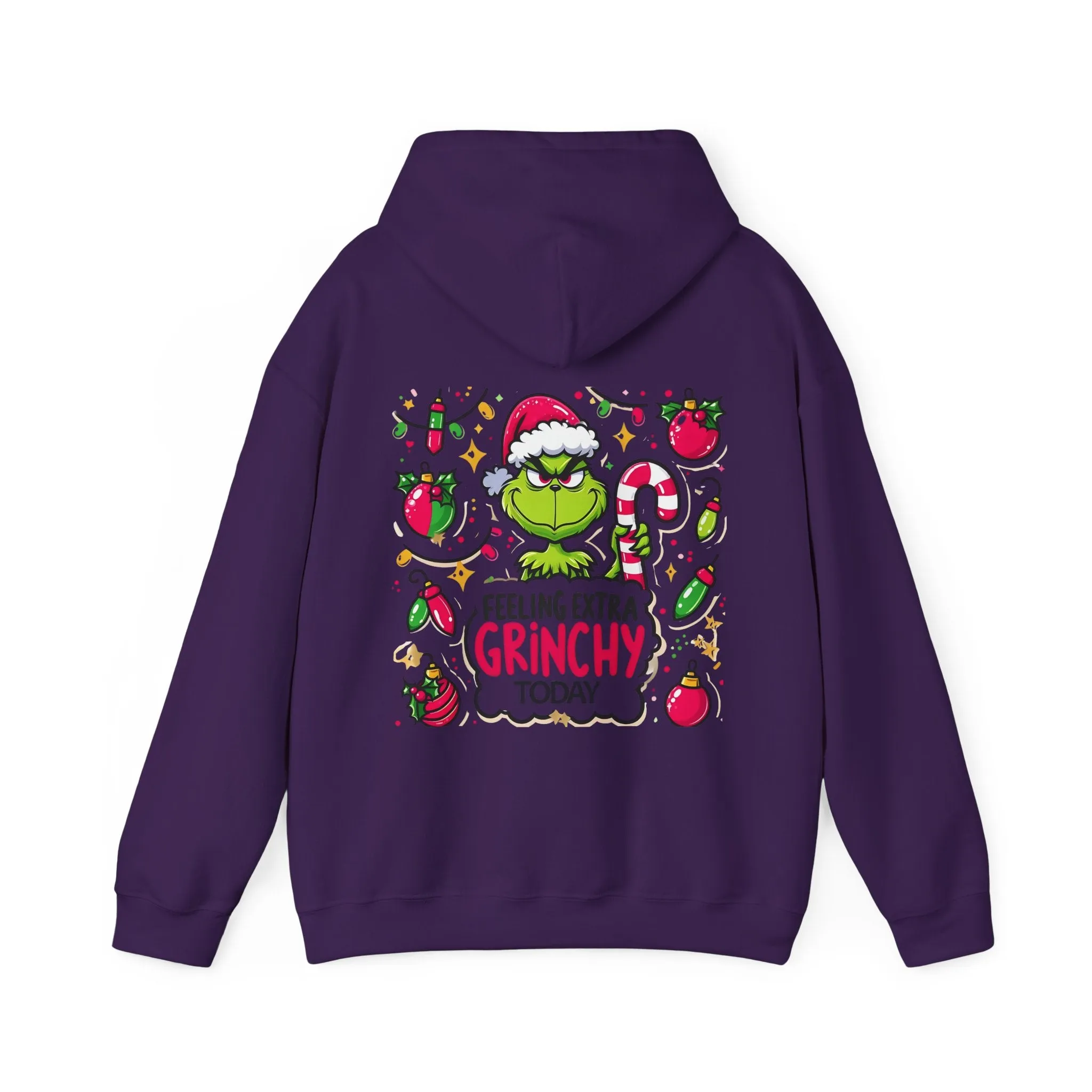 Princess Grace  Feeling Extra Grinchy Unisex Hooded Sweatshirt  Fun Holiday Apparel