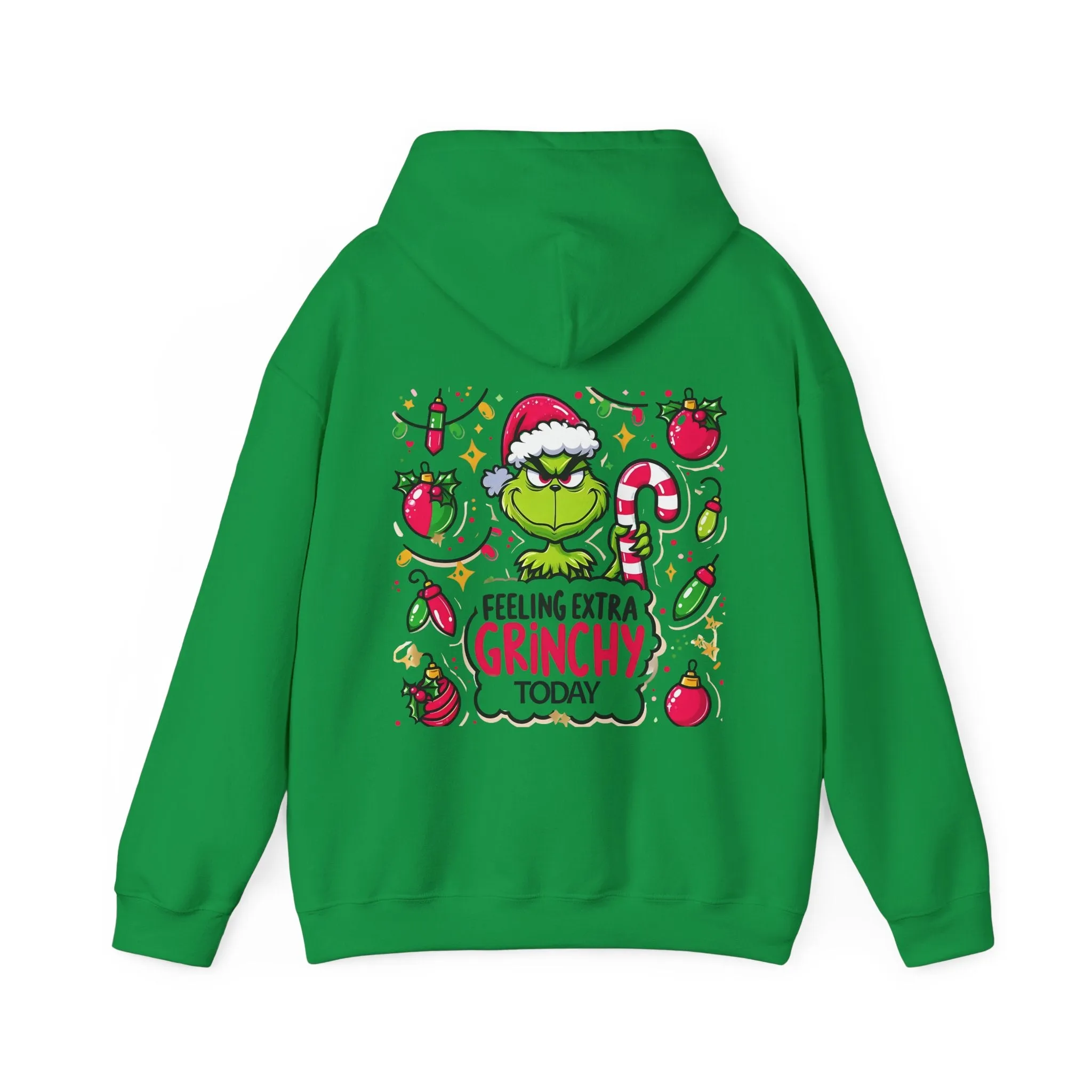 Princess Grace  Feeling Extra Grinchy Unisex Hooded Sweatshirt  Fun Holiday Apparel