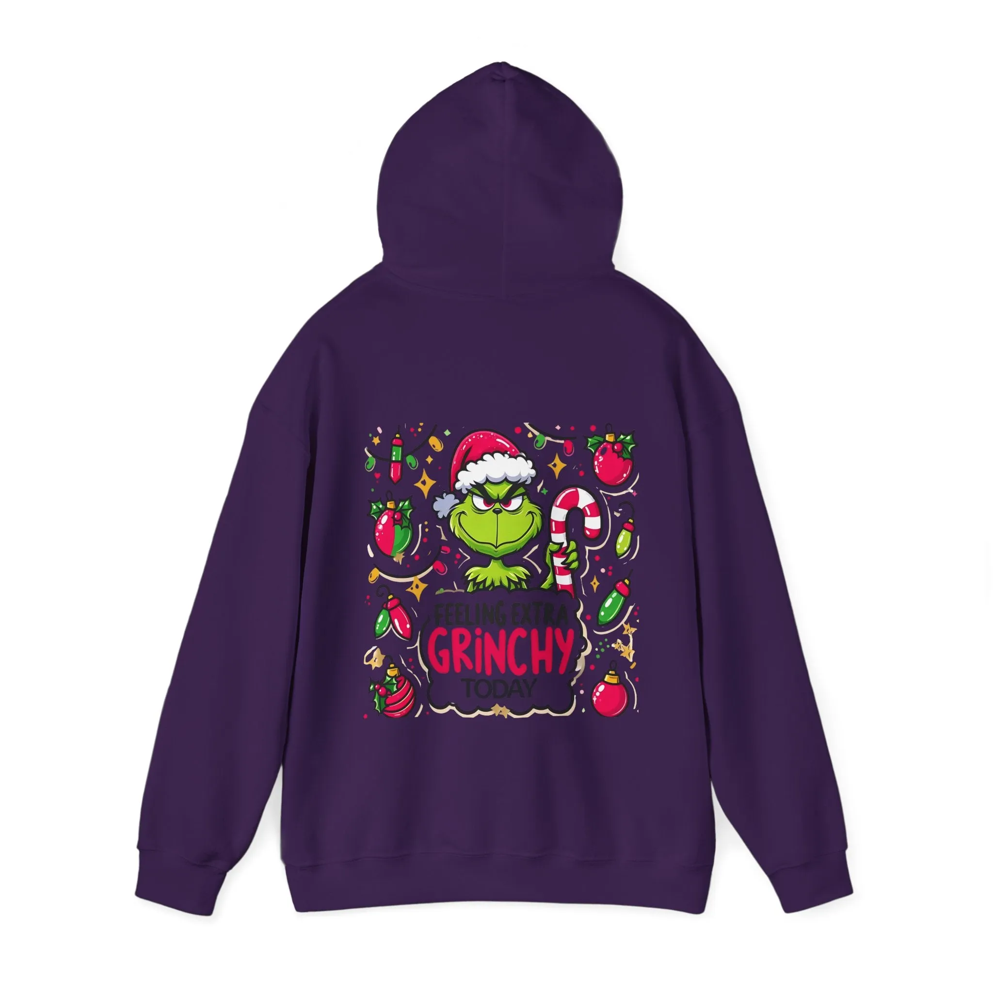 Princess Grace  Feeling Extra Grinchy Unisex Hooded Sweatshirt  Fun Holiday Apparel