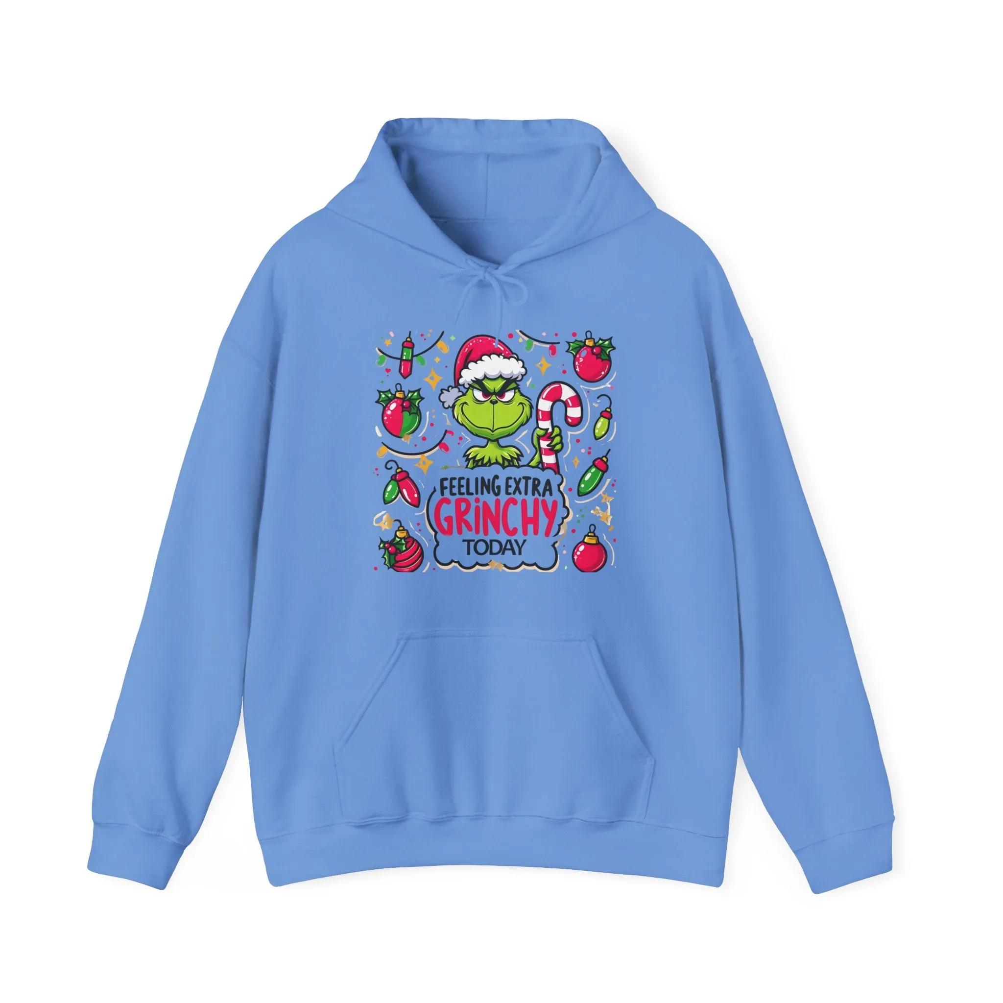 Princess Grace  Feeling Extra Grinchy Unisex Hooded Sweatshirt  Fun Holiday Apparel