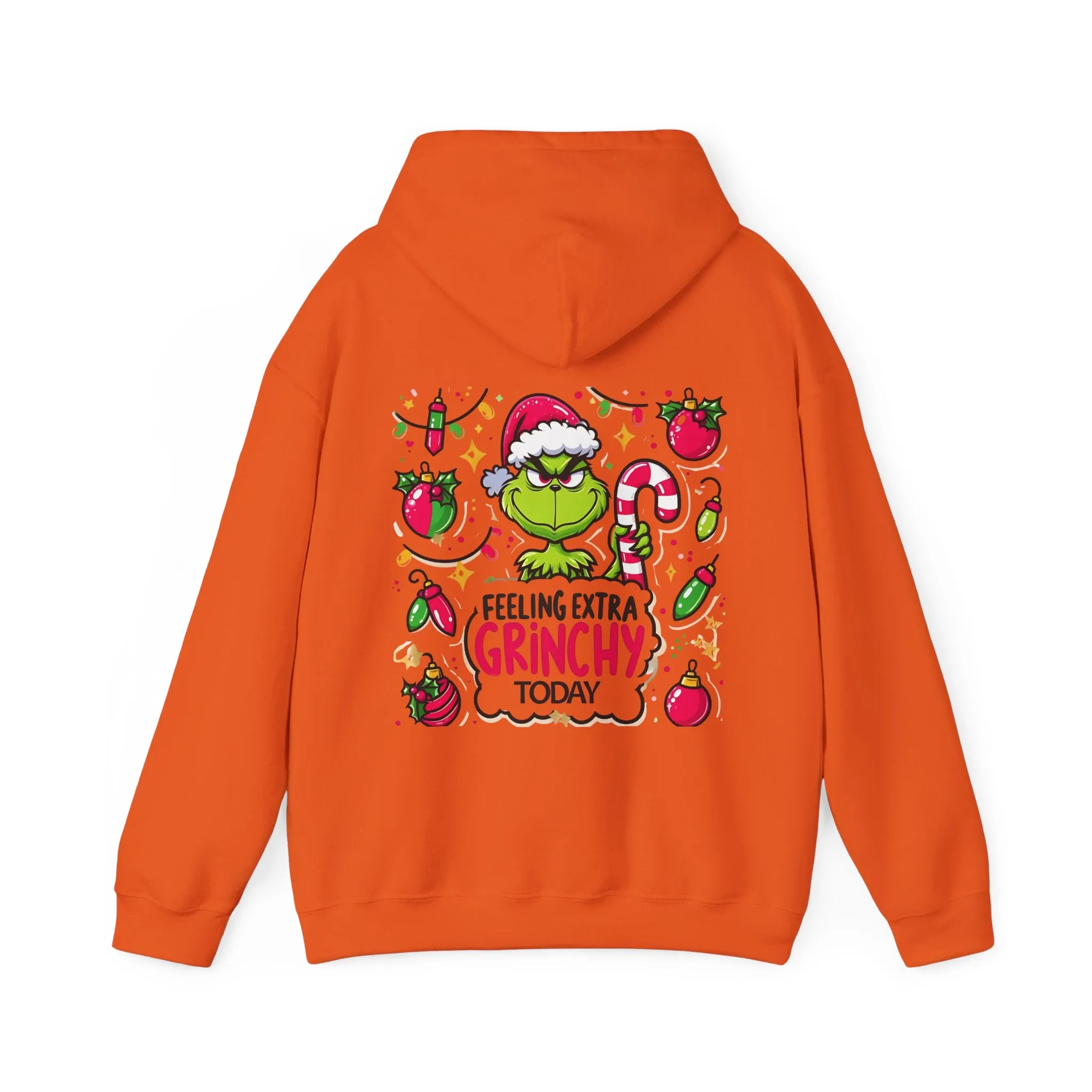 Princess Grace  Feeling Extra Grinchy Unisex Hooded Sweatshirt  Fun Holiday Apparel