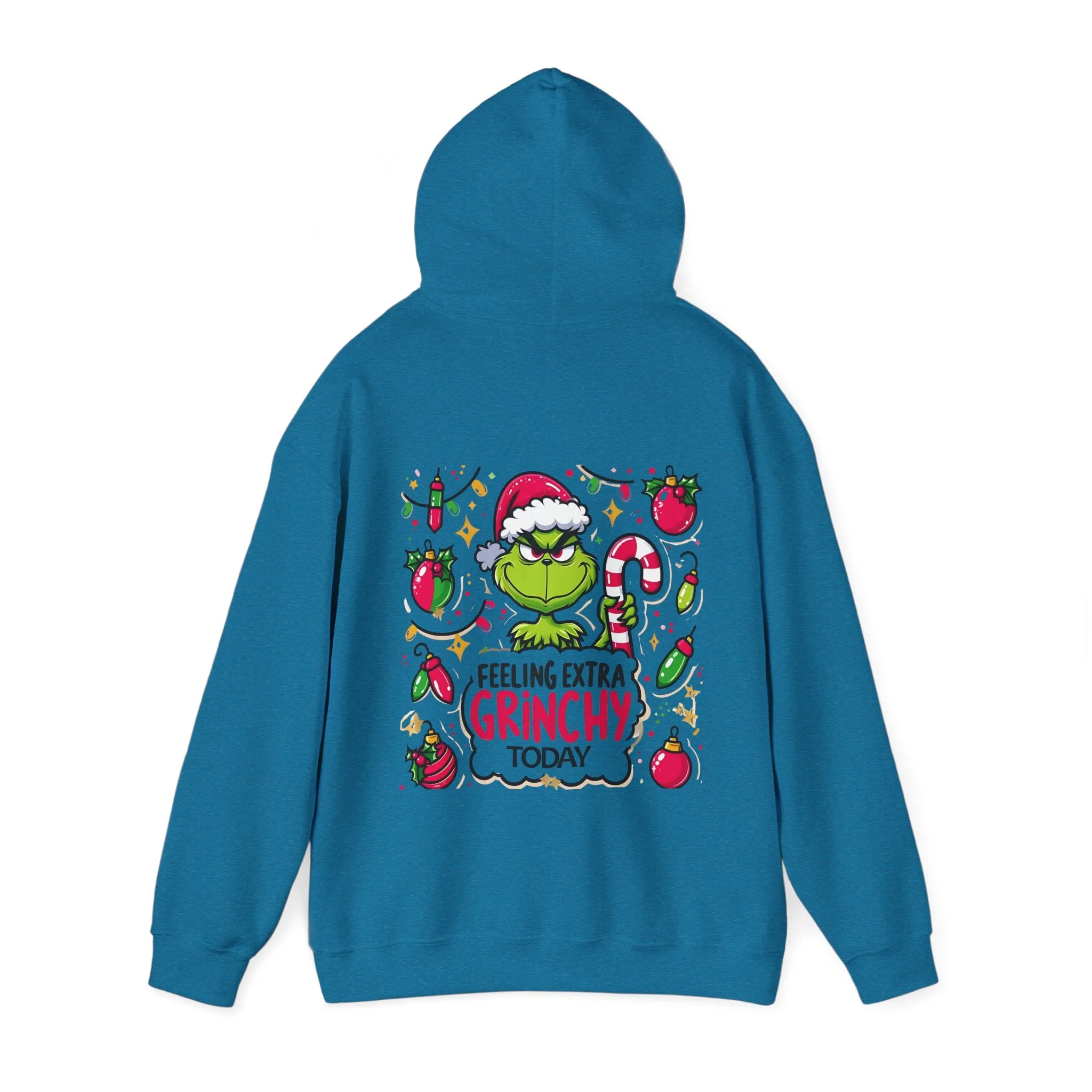 Princess Grace  Feeling Extra Grinchy Unisex Hooded Sweatshirt  Fun Holiday Apparel