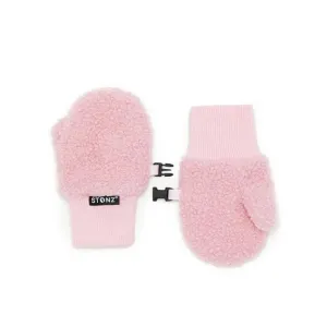 Stonz Kid Fleece Mitts - Haze Pink