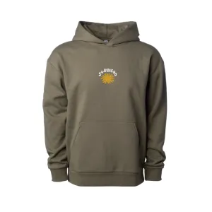 SunDiego SUNNY EMBROIDERED PULLOVER HOODIE - OLIVE