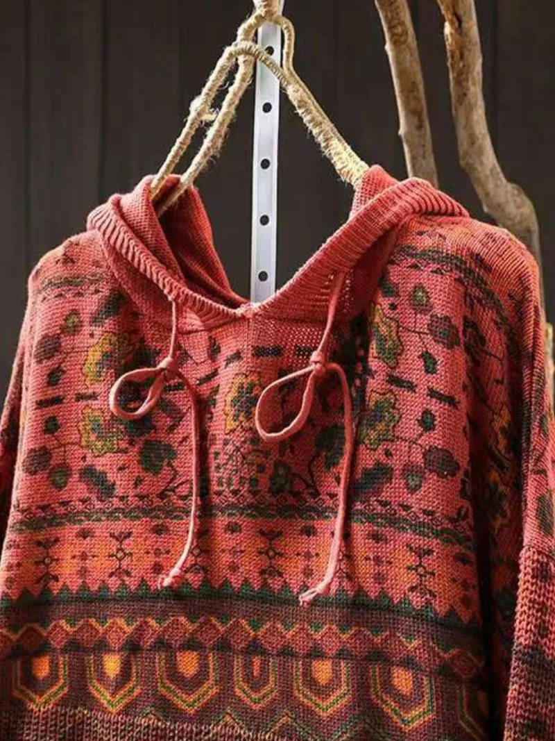 Women's Classic Comfy Winter Hooded Sweater