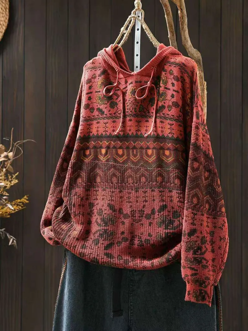 Women's Classic Comfy Winter Hooded Sweater